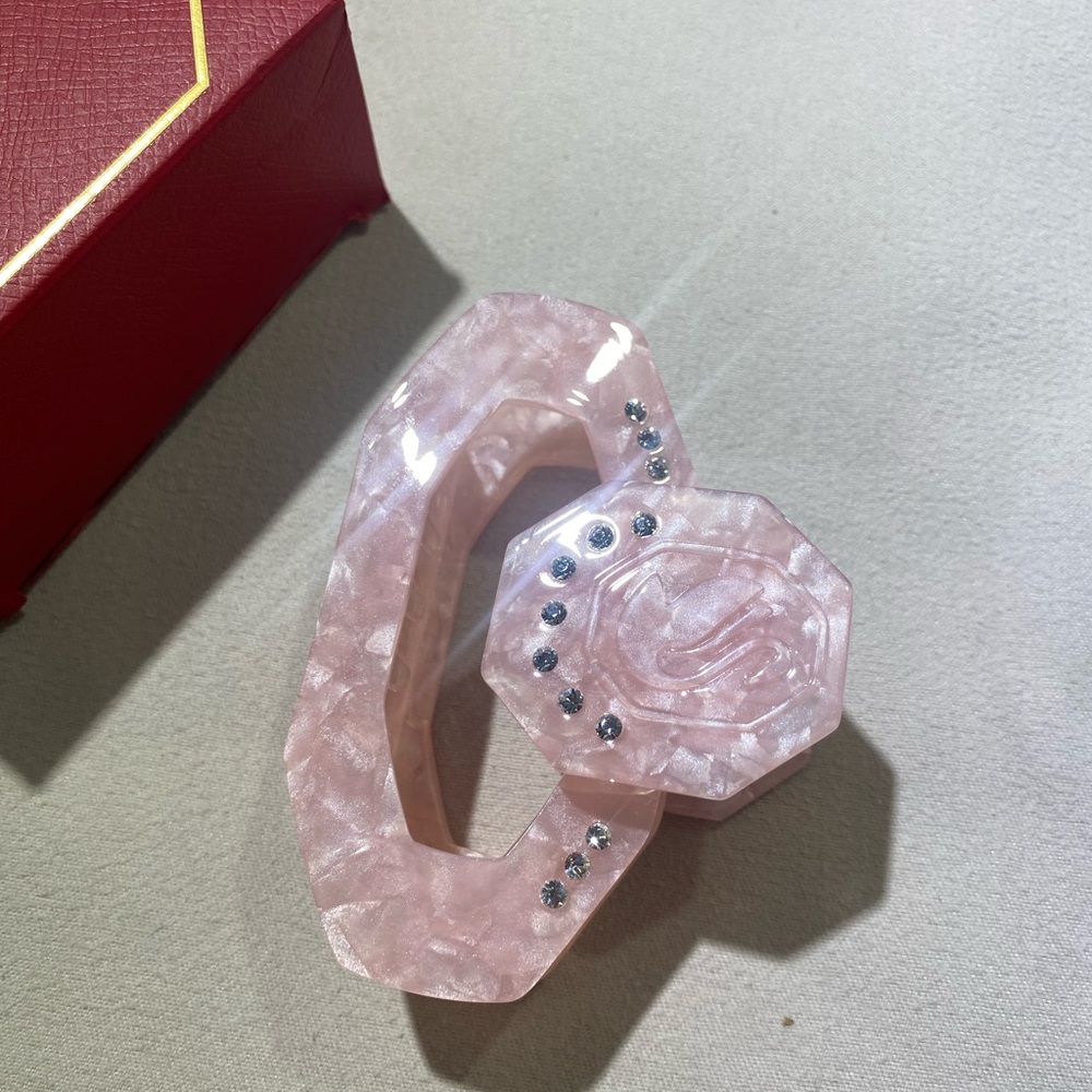 Pink and Blue Crystal Hair Claws - Picture 10 of 10